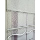 BBB Tomurcuk Desenli Çift Mekanizmalı Tül Stor Perde Ekru MT2012