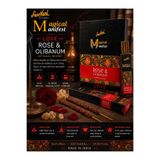 BBCN Sree Vani Magical Manifest Rose & Olibanum (Gül - Günlük Reçinesi) Love Aşk Sevgi Doğal El Yapımı Premium Kalın Çubuk Tütsü