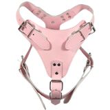 Bbmmayy Yumuşak Düz Deri Köpek Koşum Yelek Orta Büyük Köpek Göğüs Ölçüsü 21-30" Pitbull Boxer Doberman Husky (Pembe)