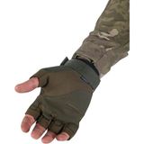 Bbox Tactical Outdoor Kesik Parmaksız Eldiven Asker Polis Dağcı Sporcu Bisikletçi Kemik Eldiveni - Haki