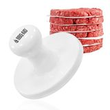 BBQ-Aid Porselen Süper Smasher Burger Presi - Eşit Izgara için mükemmel 5 "Burger Patty'yi Şekillendiren Hamburger Presi, Patty Maker'ımızla saniyeler içinde düzinelerce burger köftesi yapın.