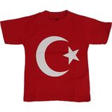 Bbr Kids Ay Yıldızlı Türkiye Bayraklı Kırmızı Tişört - 6 Yaş