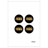 BBS Jant Göbeği Damla Sticker