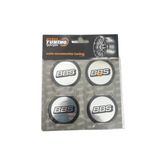 Bbs Jant Göbek Arma Takım Yapıştırma Siyah Krom 58Mm