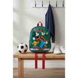 BBS Mickey Mouse ve Goofy Desenli Çocuk Anaokulu Çantası - Goal Temalı Yeşil Kreş ve Okul Öncesi Sırt Çantası - 3BP-Yeşil