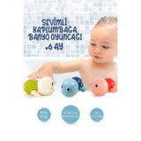 BBSKY Kurmalı Kaplumbağa Bebek Banyo Oyuncağı – Suda Yüzen Sevimli Su Oyunu El Göz Gelişim Oyuncağı