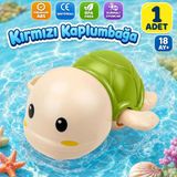 BBSKY Kurmalı Yüzen Yeşil Kaplumbağa Banyo Oyuncağı - Pil Gerektirmez, 18+ Ay Eğitici Su Oyuncağı - Bebek & Çocuklar İçin