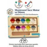 Bbsky Montessori Manyetik Ahşap Dondurma Labirenti: 3+ Yaş Eğitici Renk Düzeni ve Görsel Algı Oyuncağı - Okul Öncesi Erken Öğrenme Aktivitesi ve Doğum Günü Hediyesi