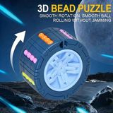 Bbsky Stres Çarkı , Zeka Küpü , Labirent Puzzle , Eğitici Parmak Oyuncağı - Mavi - +3