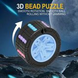 Bbsky stres çarkı , zeka küpü , labirent puzzle , eğitici parmak oyuncağı - Siyah - +3