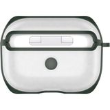 bbtech Apple Airpods Pro 1. Nesil Uyumlu Buzlu Transparan Renkli Çizgili Kılıf Bumper Koruma Kabı Hybrid - Haki