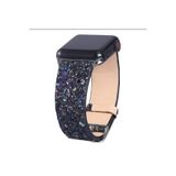 bbtech Apple Watch 1/2/3/4/5/6/7/SE/8/9/10/Ultra/Ultra 2 Uyumlu 42-44-45-46-49mm Payetli Parıltılı Kordon;Siyah