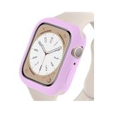 bbtech Apple Watch 3/2/1 Seri Uyumlu 38mm İnce Yumuşak Silikon Çerçeve ve Alt Kasa Koruyucu Kılıf;Lila