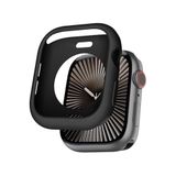 bbtech Apple Watch 3/2/1 Seri Uyumlu 38mm İnce Yumuşak Silikon Çerçeve ve Alt Kasa Koruyucu Kılıf;Siyah