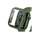 bbtech Apple Watch 4./5./6./SE Nesil Uyumlu 44 mm Kasa Koruyuculu Camlı Ekran Koruyucu;Haki