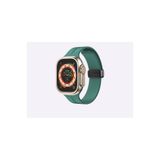 bbtech Apple Watch 41/40/38 Mm Series 10(42MM)/9/8/7/SE/6/5/4 ile Uyumlu Manyetik Mıknatıslı Silikon Kordon;Haki