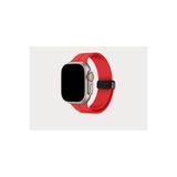 bbtech Apple Watch 41/40/38 Mm Series 10(42MM)/9/8/7/SE/6/5/4 ile Uyumlu Manyetik Mıknatıslı Silikon Kordon;Kırmızı
