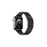 bbtech Apple Watch 41/40/38 Mm Series 10(42MM)/9/8/7/SE/6//5/4/3 ile Uyumlu Mıknatıslı Metal Baklalı Kordon;Siyah