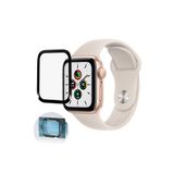 bbtech Apple Watch 41mm ile Uyumlu Kolay Kurulum Otomatik Hizalama Aparatlı Tam Kaplayan Ekran Koruyucu;Şeffaf