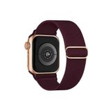 bbtech Apple Watch 42 44 45 46 49 mm Series 10 9 8 7 SE 6 5 4 3 Uyumlu Esnek Ayarlanabilir Kordon Solo Loop;Bordo