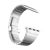 bbtech Apple Watch 42-44-45-46-49mm Stainless Steel Balık Sırtı Metal Kordon Ultra/10/9/8/7/SE/6/5/4/3 Uyum;Silver