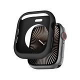 bbtech Apple Watch SE/6/5/4 Seri Uyumlu 40mm İnce Yumuşak Silikon Çerçeve ve Alt Kasa Koruyucu Kılıf;Siyah