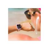 bbtech Apple Watch SE/6/5/4 Seri Uyumlu 44mm İnce Yumuşak Silikon Çerçeve ve Alt Kasa Koruyucu Kılıf;Lila
