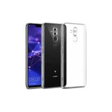 bbtech Huawei Mate 20 Lite Şeffaf Tıpalı Kamera Korumalı Lüx Silikon Kılıf;Şeffaf