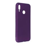bbtech Huawei P20 Lite ile Uyumlu Esnek Silikon Telefon Kılıfı - Mürdüm;Mürdüm