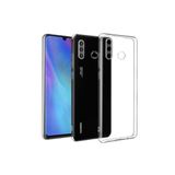 bbtech Huawei P20 Lite Şeffaf Tıpalı Kamera Korumalı Silikon Kılıf;Şeffaf