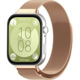 bbtech Huawei Watch Fit 3 / Fit 4 / Fit 4 Pro Uyum Metal Hasır Örgü Kordon Paslanmaz Milano Old Money Kayış - Rose Gold