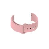 bbtech Huawei Watch GT4 41mm Uyumlu Esnek Renkli Universal 18mm Uyumlu Klasik Silikon Kordon;Pembe