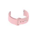 bbtech Huawei Watch GT4 41mm Uyumlu Esnek Renkli Universal 18mm Uyumlu Klasik Silikon Kordon;Pudra Pembe