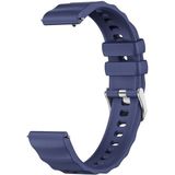 bbtech Huawei Watch Gt4 41MM/GT5 41MM/GT5 Pro 42MM Uyumlu Dalga Desenli Silikon Kordon Universal 18MM Kayış - Lacivert