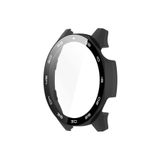 bbtech Huawei Watch GT4 46 MM ile Uyumlu Kadranlı 9H Temperli Cam Ekran ve Kasa Koruyucu Tam Koruma;Siyah