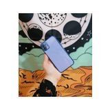 bbtech Plating Lazer Kesim Şeffaf Kenarları Holografik Iphone 11 Ile Uyumlu Telefon Kılıfı;Mavi