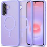 bbtech Samsung Galaxy A37 5g ile Uyumlu Magsafe Özellikli Kamera Lens Korumalı Darbe Emici Mat Yapıda Leke Tutmayan Sert Tpu Şeffaf Kılıf - Lila
