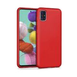 bbtech Samsung Galaxy A71 Kılıf Ultra Ince Arka Kapak Kırmızı;Kırmızı