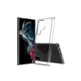 bbtech Samsung Galaxy S23 Ultra ile Uyumlu Sararmaz Sert PC Kristal Netlikte Şeffaf Telefon Kılıfı;Şeffaf