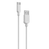 bbtech Samsung-Huawei-Xiaomi Tüm Android Telefonlar 18W 3.0A USB-A to Type-C Hızlı Şarj ve Data Kablosu;Beyaz