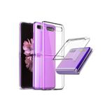 bbtech Samsung Z Flip 4 Ile Uyumlu 2 Parçalı Şeffaf Kılıf;Şeffaf
