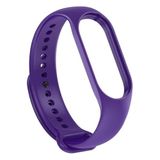 bbtech Xiaomi Mi Band 7 ile Birebir Tam Uyumlu Esnek Değiştirilebilir Renkli Silikon Akıllı Bileklik Kordon;Mor