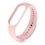 bbtech Xiaomi Mi Band 7 ile Birebir Tam Uyumlu Esnek Değiştirilebilir Renkli Silikon Akıllı Bileklik Kordon;Pudra Pembe