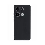 bbtech Xiaomi Redmi Note 13 Pro 5G ile Uyumlu Kamera Korumalı Esnek Silikon Telefon Kılıfı;Siyah