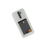 bbtech Xiaomi Redmi Note 8 Pro Ile Uyumlu Kartlıklı Şeffaf Kartvizitli Telefon Kılıfı Cardcase;Şeffaf