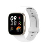 bbtech Xiaomi Redmi Watch 3 Akıllı Bileklik Saat Birebir Uyumlu Silikon Esnek Renkli Kordon;Beyaz