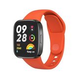bbtech Xiaomi Redmi Watch 3 Akıllı Bileklik Saat Birebir Uyumlu Silikon Esnek Renkli Kordon;Turuncu