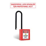 BBU Safety Equipment BBU Safety SL74PS Güvenlik Asma Kilidi | 74 mm Plastik Kanca, Cam Elyaf Takviyeli Gövde, OSHA Uyumlu