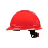 Bbu Safety Equipment Bbu Safety Sp Sc 200r Hdpe Vida Çark Ayarlı Plastik İçlikli Hava Kanallı Baret kirmizi