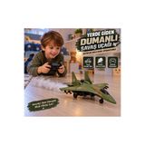 BBYTOYS Uzaktan Kumandalı Duman Çıkaran Savaş Uçağı – Yerde Giden Şarjlı RC Jet Oyuncak